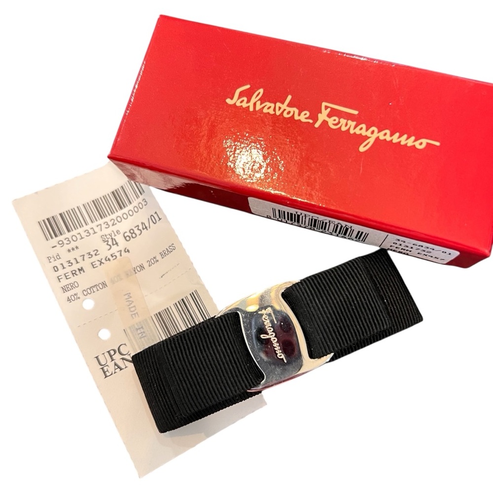Salvatore Ferragamo Black Hair Clip